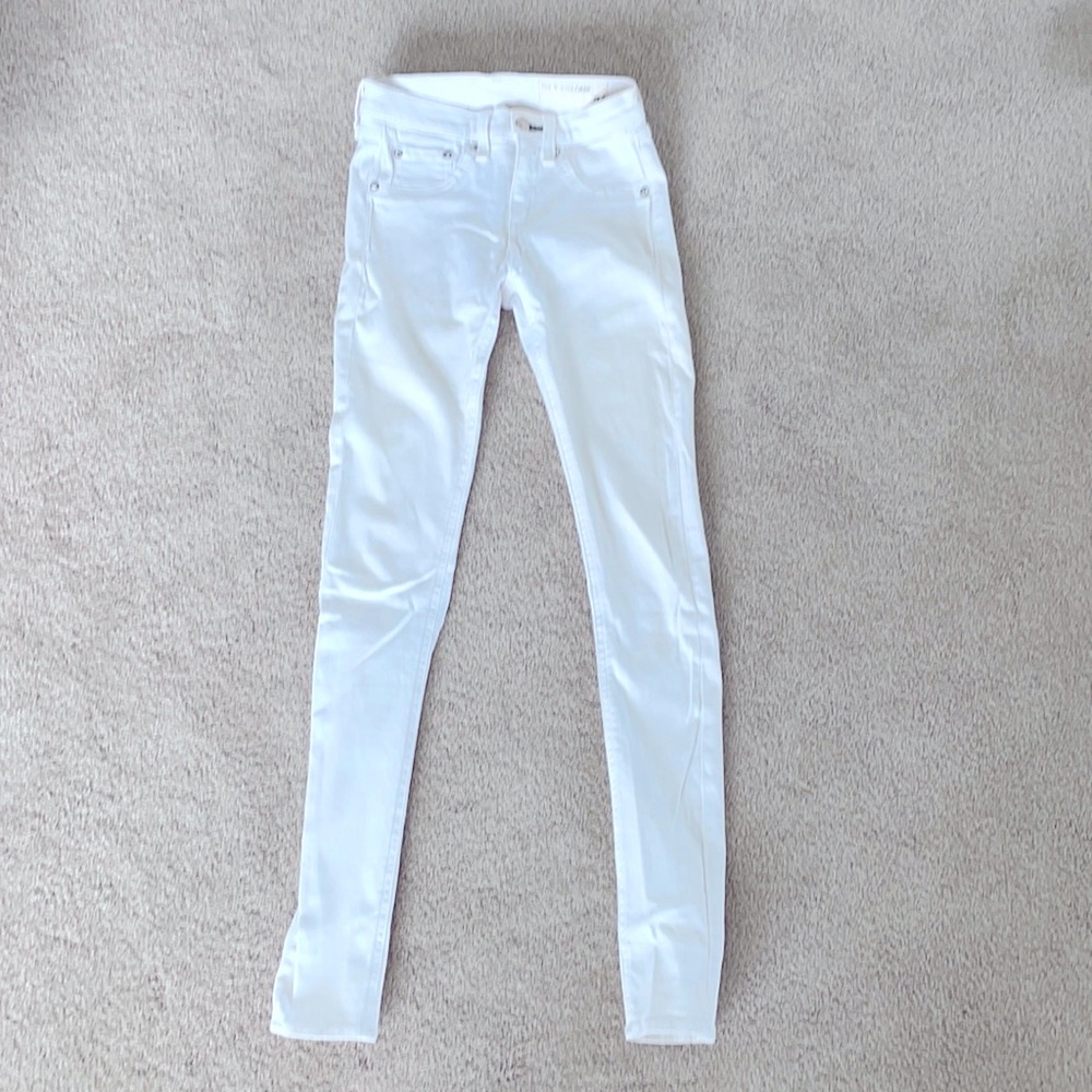 COPY - Rag & Bone high rise white skinny jeans